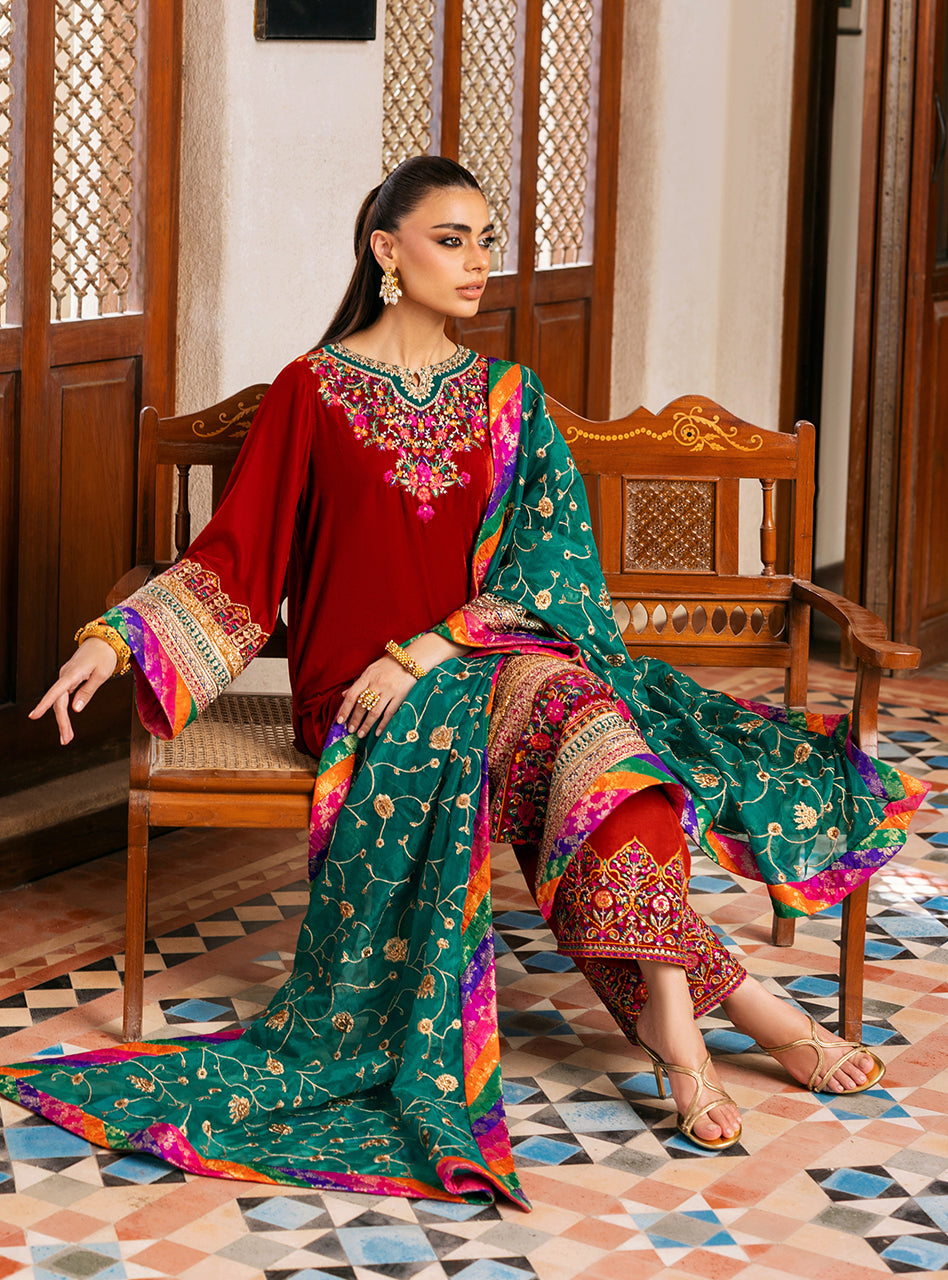 Zainab Chottani Velvet Unstitched | Sifa