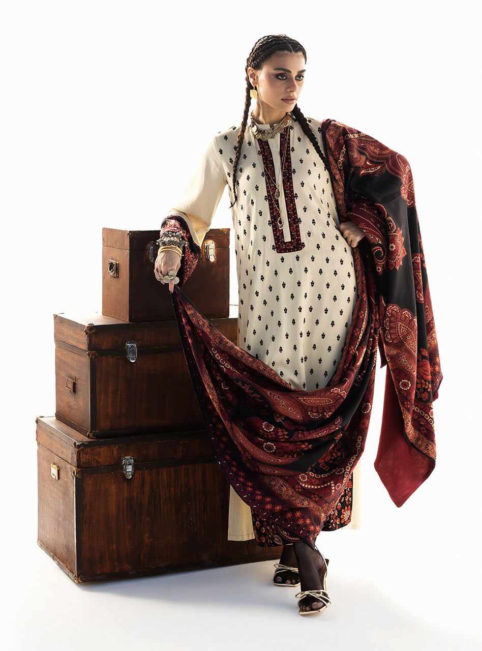 Zainab Chottani Winter Shawls | Imani - D1