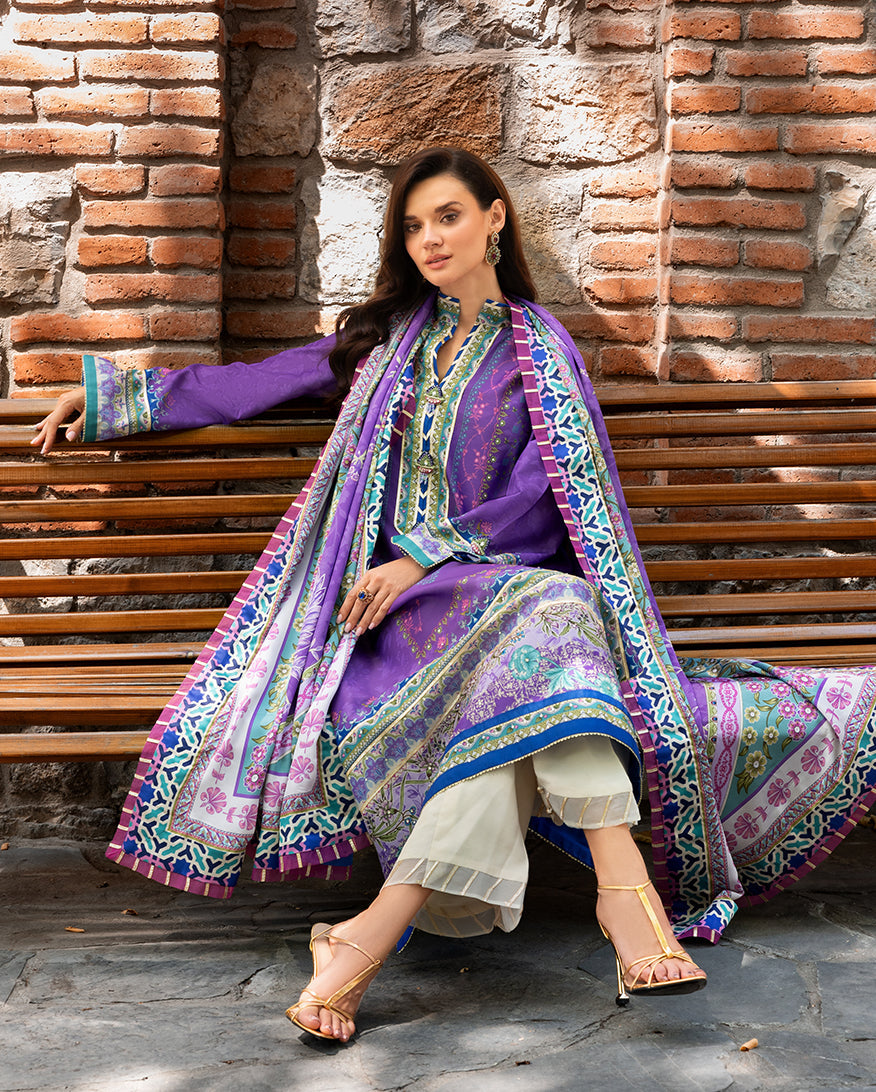 Mushq Cosmic Spindle – luxury embroidered dress from Nirvana Echoes Serenity, available online at Highway Fashion PK