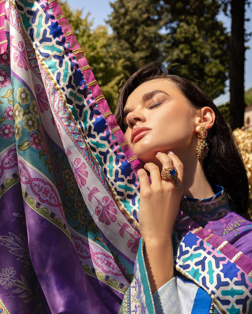 Mushq Cosmic Spindle – luxury embroidered dress from Nirvana Echoes Serenity, available online at Highway Fashion PK