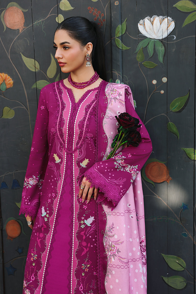Qalamkar QW-01 (B) JORIS – Jacquard weaved and digital printed unstitched winter dress from Qalamkar Q Prints Winter Collection, available at Highway Fashion.