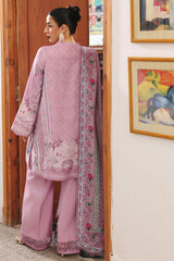 Qalamkar QW-03 (A) ELVIRA – Jacquard weaved digital printed unstitched outfit from Qalamkar Q Prints Winter Collection, available at Highway Fashion.