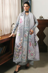 Qalamkar QW-08 (A) MARLA – Jacquard weaved and digital printed unstitched winter dress from Qalamkar Q Prints Winter Collection, available at Highway Fashion.