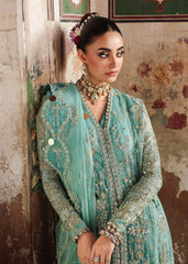 Close-up of hand embroidery on Roohi bridal dress by Sardinia