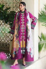 Qalamkar QW-04 (B) LACEY – Jacquard weaved digital printed unstitched winter suit from Qalamkar Q Prints Winter Collection, available at Highway Fashion.