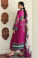 Qalamkar QW-04 (B) LACEY – Jacquard weaved digital printed unstitched winter suit from Qalamkar Q Prints Winter Collection, available at Highway Fashion.