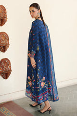 Qalamkar QW-02 (B) SILAS – Jacquard weaved digital printed unstitched winter outfit from Qalamkar Q Prints Winter Collection, available at Highway Fashion.