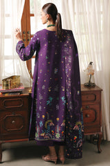 Qalamkar QW-05 (A) ELIAN – Jacquard weaved digital printed unstitched winter dress from Qalamkar Q Prints Winter Collection, available at Highway Fashion.