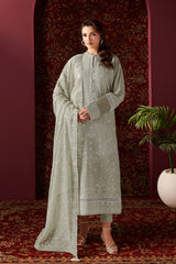 Alizeh Embroidered Lawn - Summer '26 | AF-EL-7060-Slate