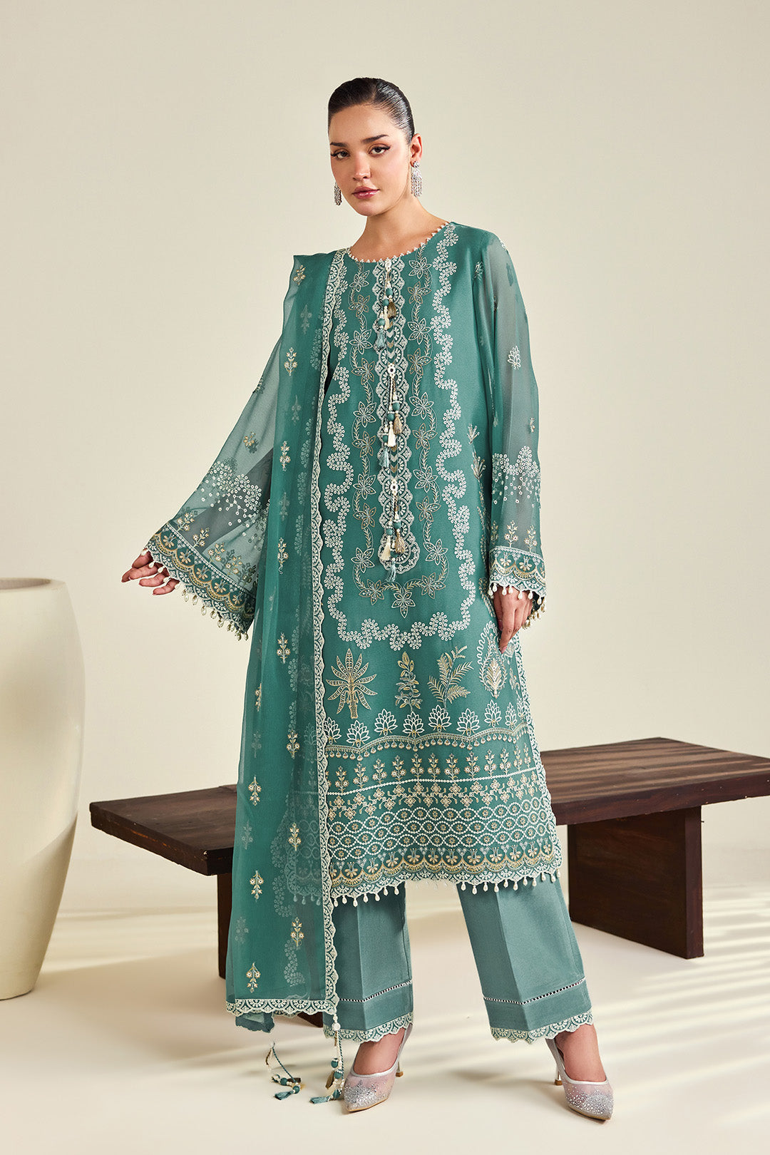 Alizeh Dhaagay Vol. 5 - The Poetry of Luxury Chiffon | AF-DHG-5052-Zarqa