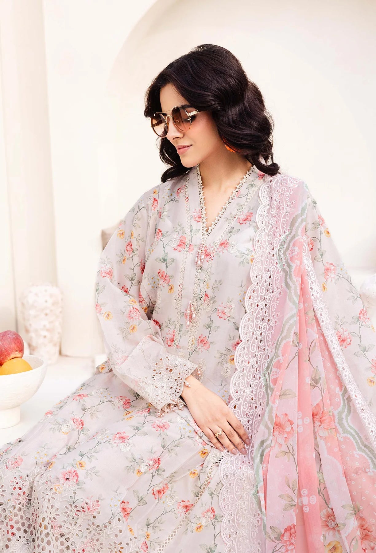 Adan’s Libas Lawn SS'25 | Marisa D-10 | 3PC Embroidered Lawn Suit