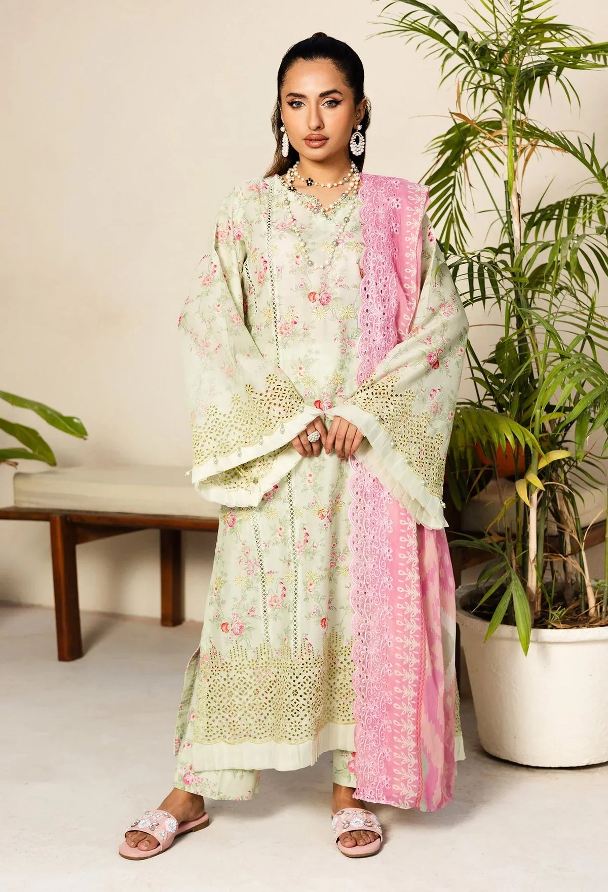 Adan's Libas Lawn SS'25 | Marisa D-03 | 3PC Embroidered Lawn Suit