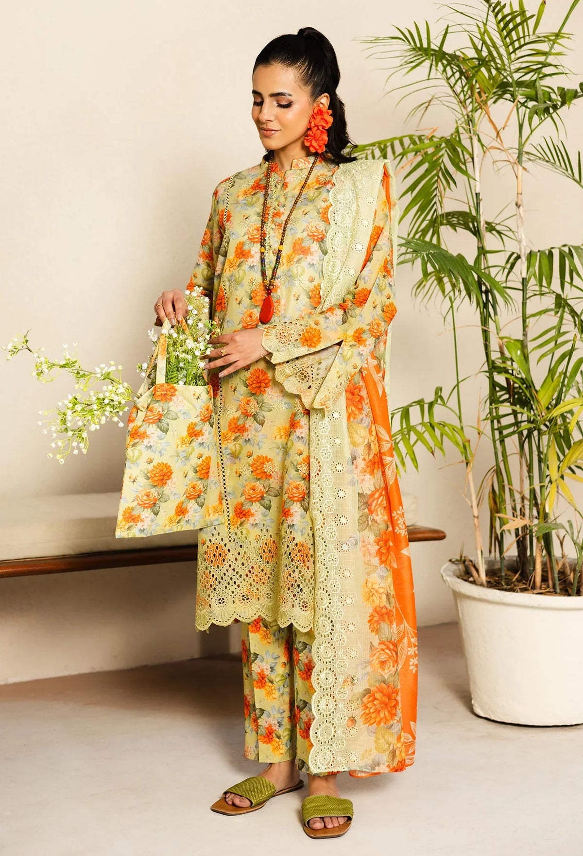 Adan's Libas Lawn SS'25 | Marisa D-02 | 3PC Embroidered Lawn Suit