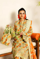 Adan's Libas Lawn SS'25 | Marisa D-02 | 3PC Embroidered Lawn Suit