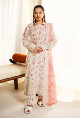 Adan’s Libas Lawn SS'25 | Marisa D-01 | 3PC Embroidered Lawn Suit