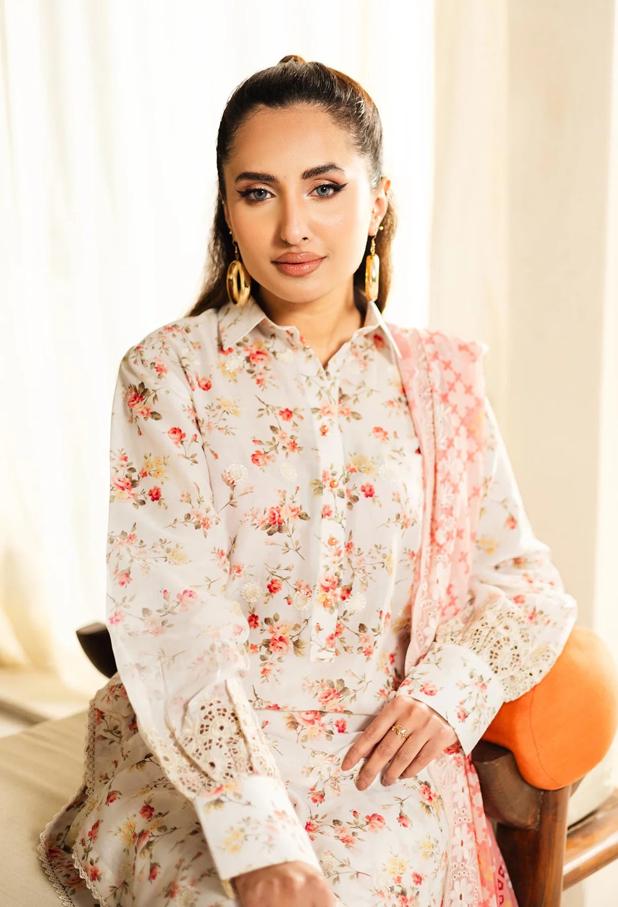 Adan’s Libas Lawn SS'25 | Marisa D-01 | 3PC Embroidered Lawn Suit