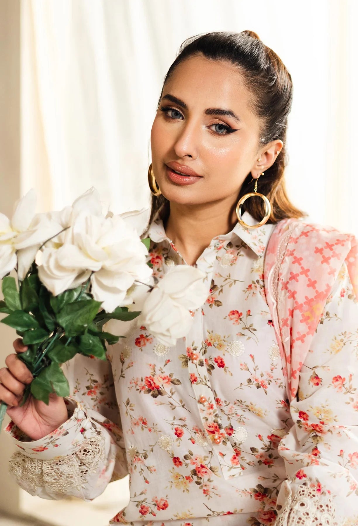 Adan’s Libas Lawn SS'25 | Marisa D-01 | 3PC Embroidered Lawn Suit