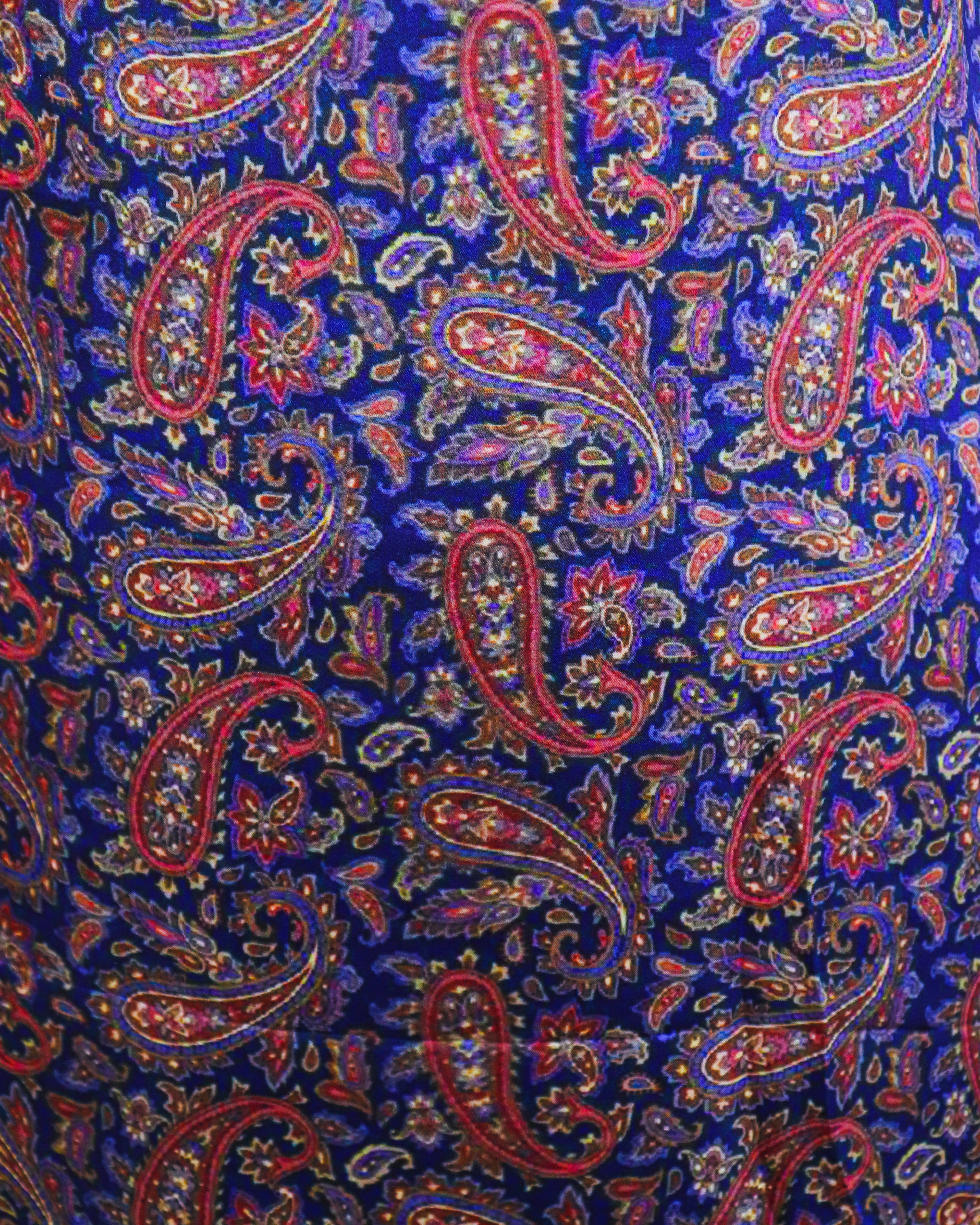 Ozera luxury silk printed outfit in purple – Highway Fashion