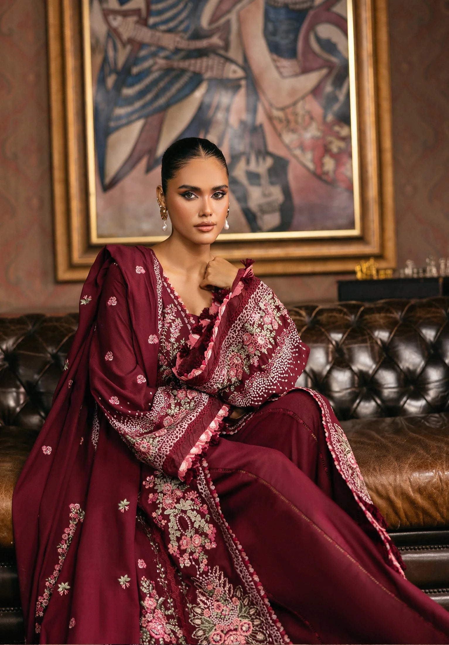 ELAF | EWK-4B CRIMSONELLE | Luxury Winter Collection'25