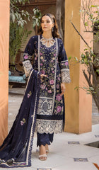 Eshaisha | Velvet Night | Luxury Lawn Embroidered '25