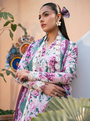 Bin Ilyas | 2075 - A | Hazel Printed Embroidered Lawn '25