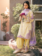Bin Ilyas | 2074 - A | Hazel Printed Embroidered Lawn '25