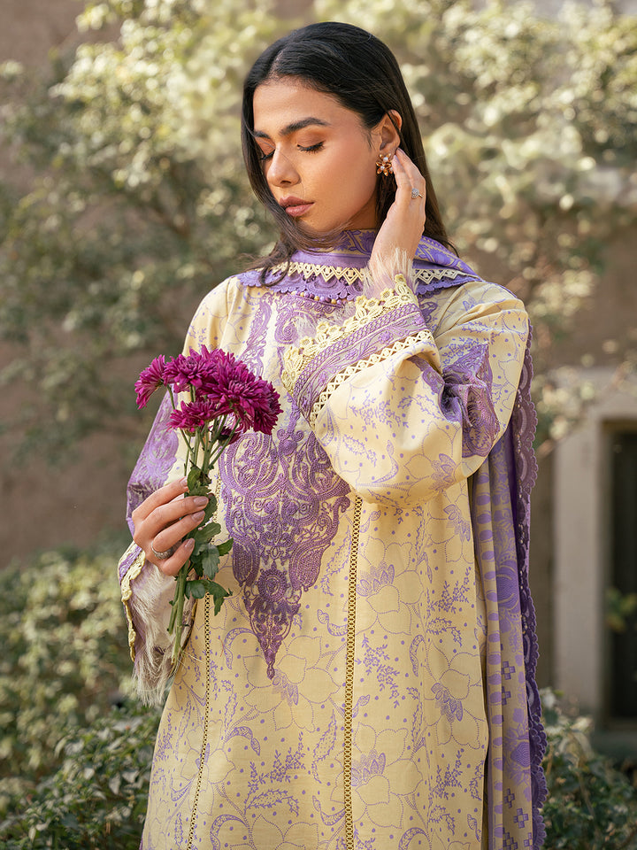 Bin Ilyas | 2074 - A | Hazel Printed Embroidered Lawn '25