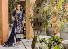 Eshaisha | Velvet Night | Luxury Lawn Embroidered '25