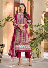 Eshaisha | Velvet Rose | Luxury Lawn Embroidered '25