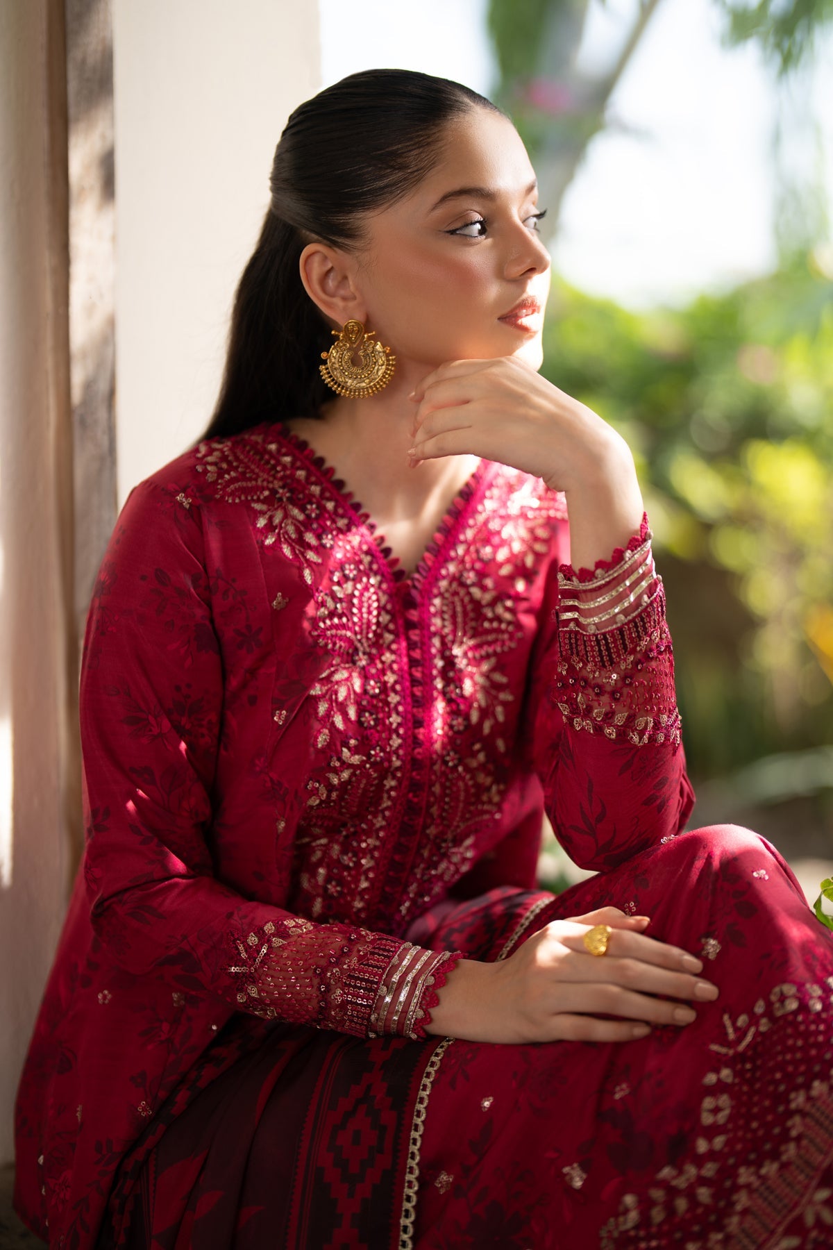 Xenia Formals | IBSHAAM-B | Embroidered Chiffon