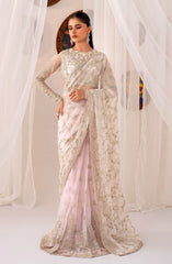 Zarif | ZMU 01 PEARL  | Embroidered Net
