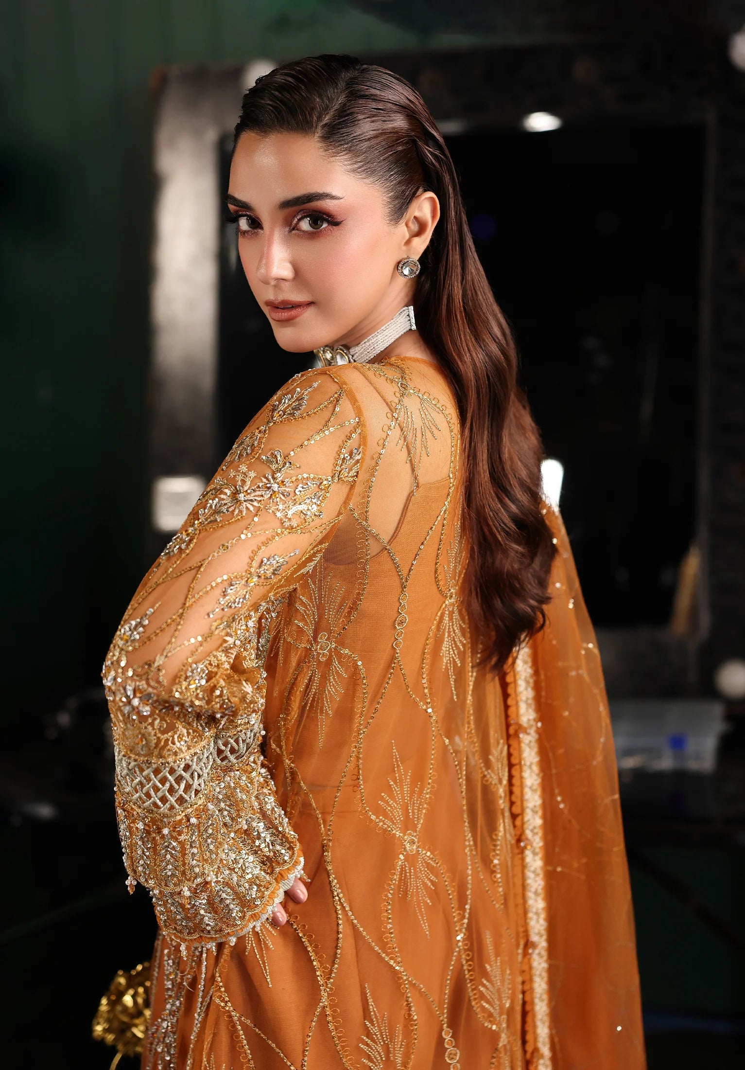 Elaf | ESH-09 SAFFRON | STARDOM FORMAL HANDWORK