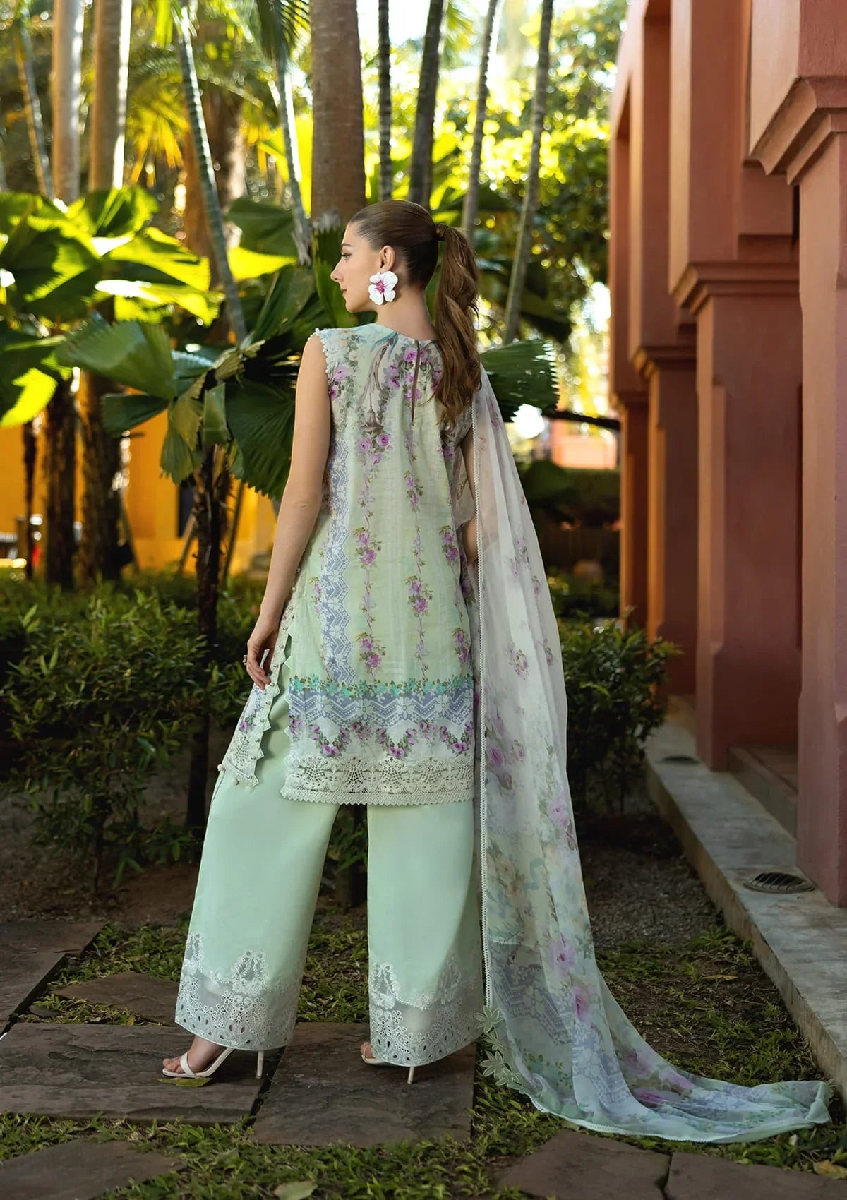 ELAF Signature Collection '25 | ETS-01A ARIA | 3PC Embroidered Lawn Suit