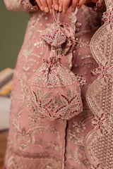Farasha | Rosa | Embroidered Net Formal Dress
