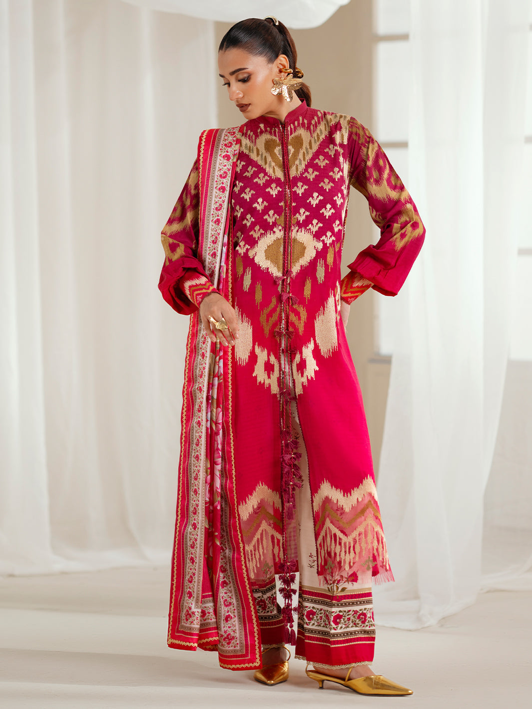 Eres Bonita | 1102-A | 3PC viscose printed
