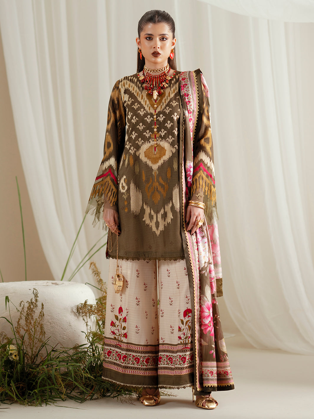 Eres Bonita | 1102-B | 3PC viscose printed