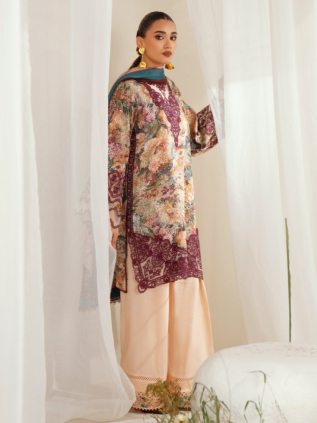 Eres Bonita | 1104-B | 3PC viscose printed
