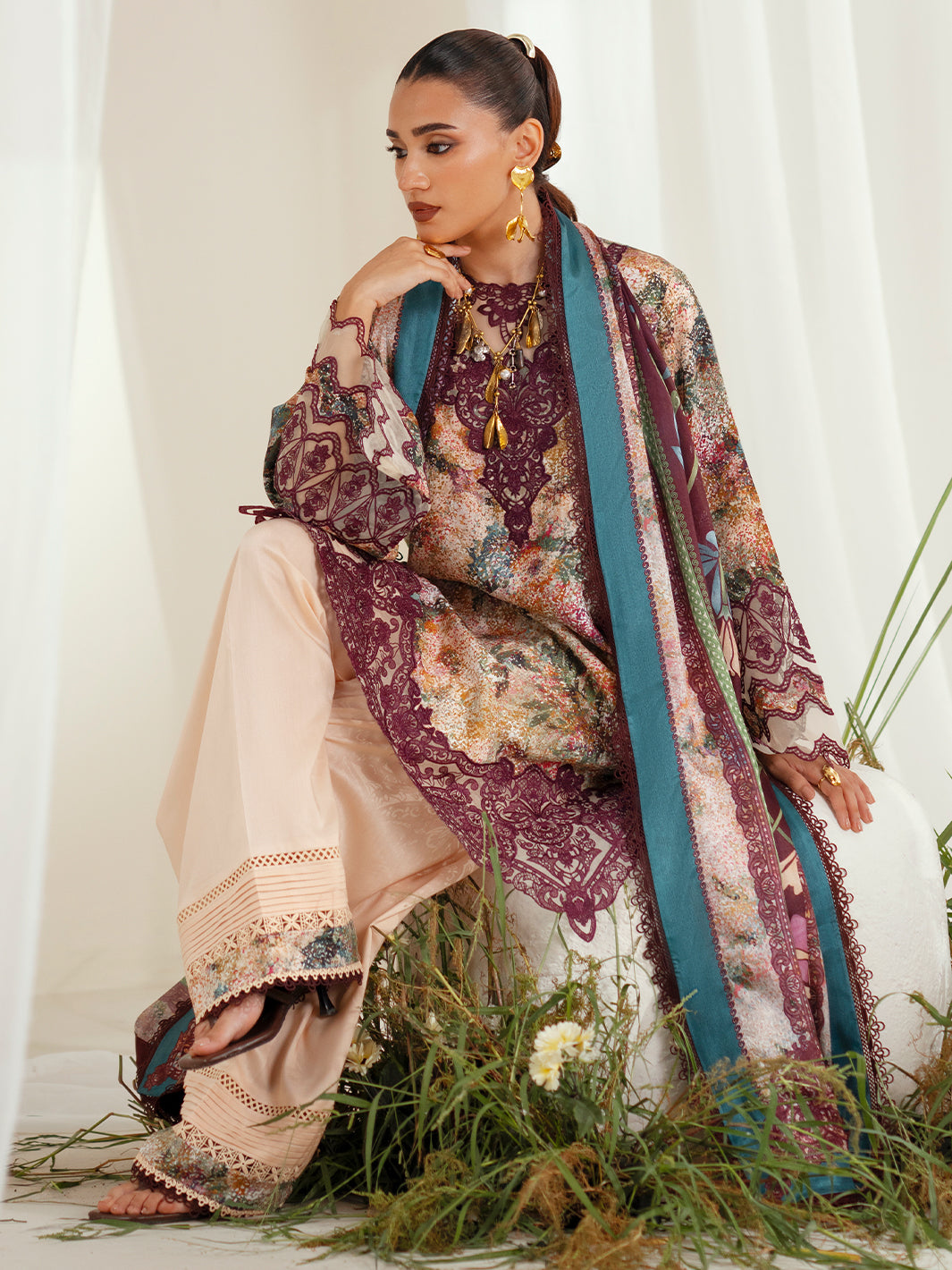 Eres Bonita | 1104-B | 3PC viscose printed