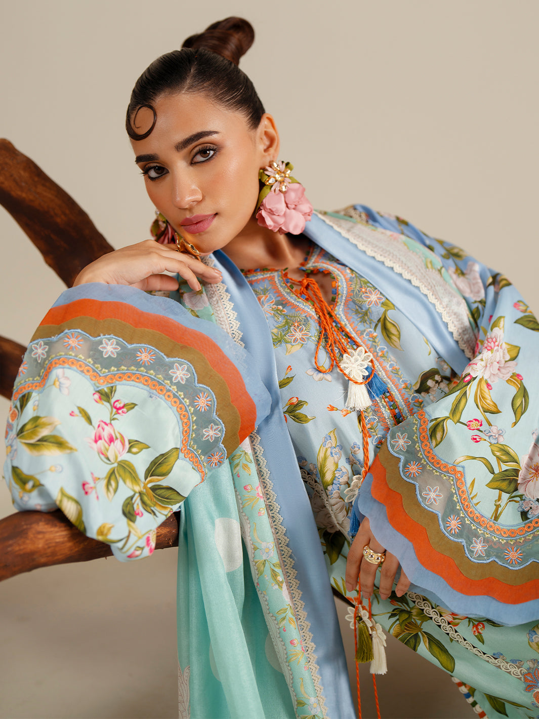 Eres Bonita | 1105-B | 3PC viscose printed