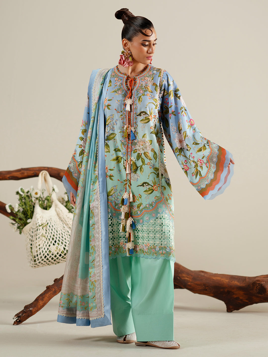 Eres Bonita | 1105-B | 3PC viscose printed