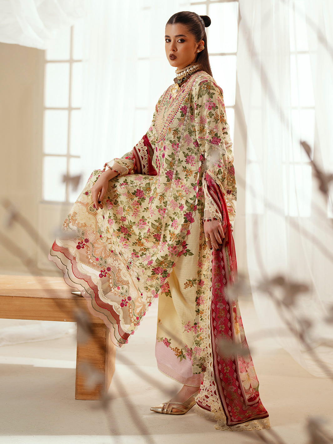 Eres Bonita | 1107-A | 3PC viscose printed
