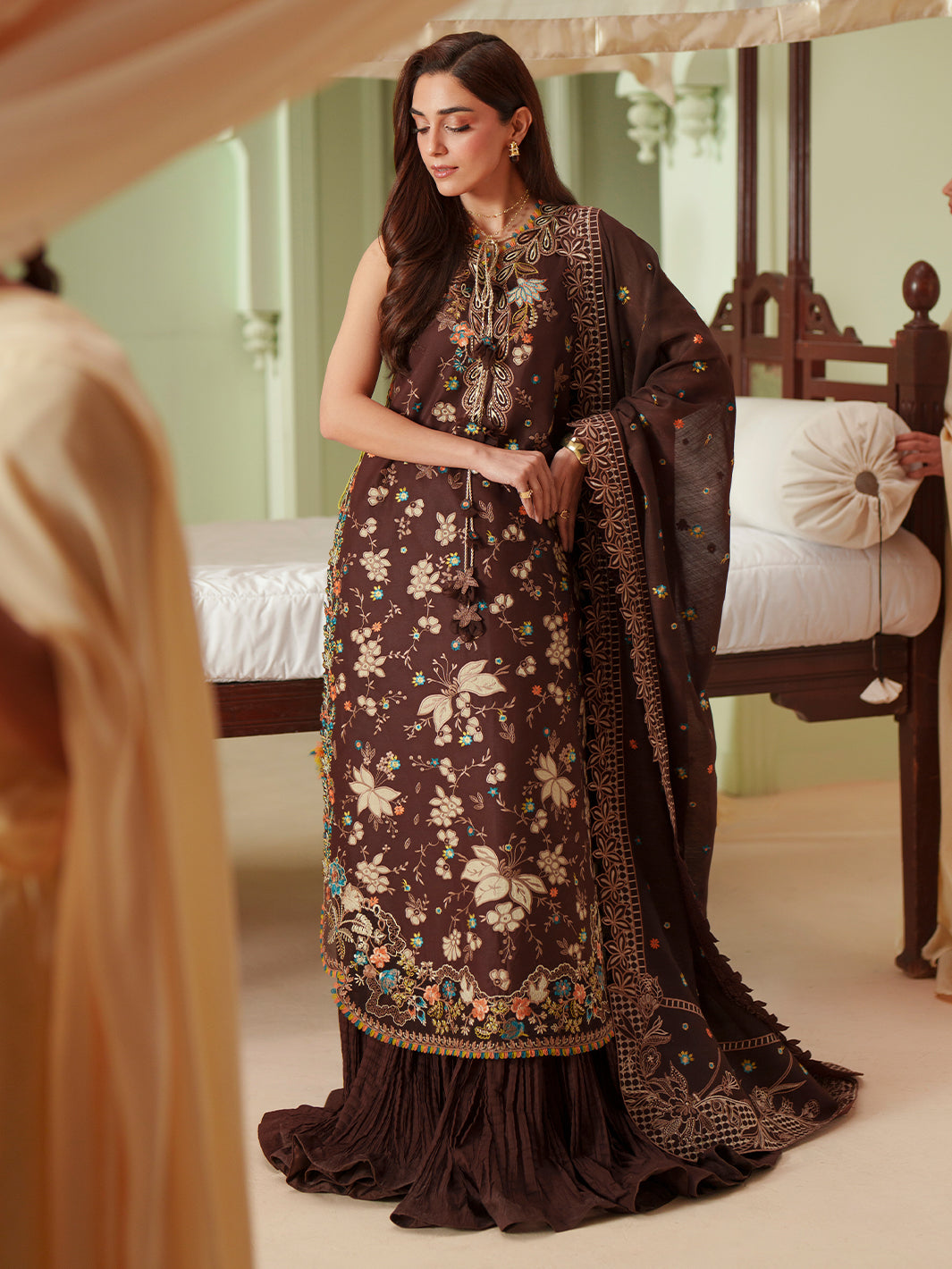 Binilyas Mashriq Luxury Lawn '26 | D-117-B | 3 PC Luxury Lawn