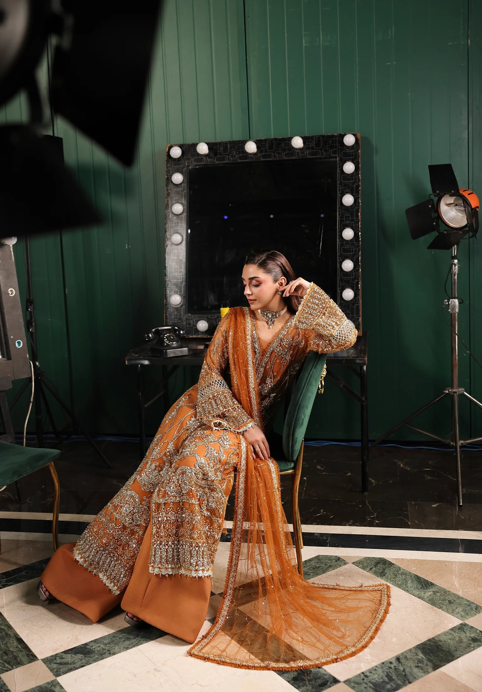 Elaf | ESH-09 SAFFRON | STARDOM FORMAL HANDWORK