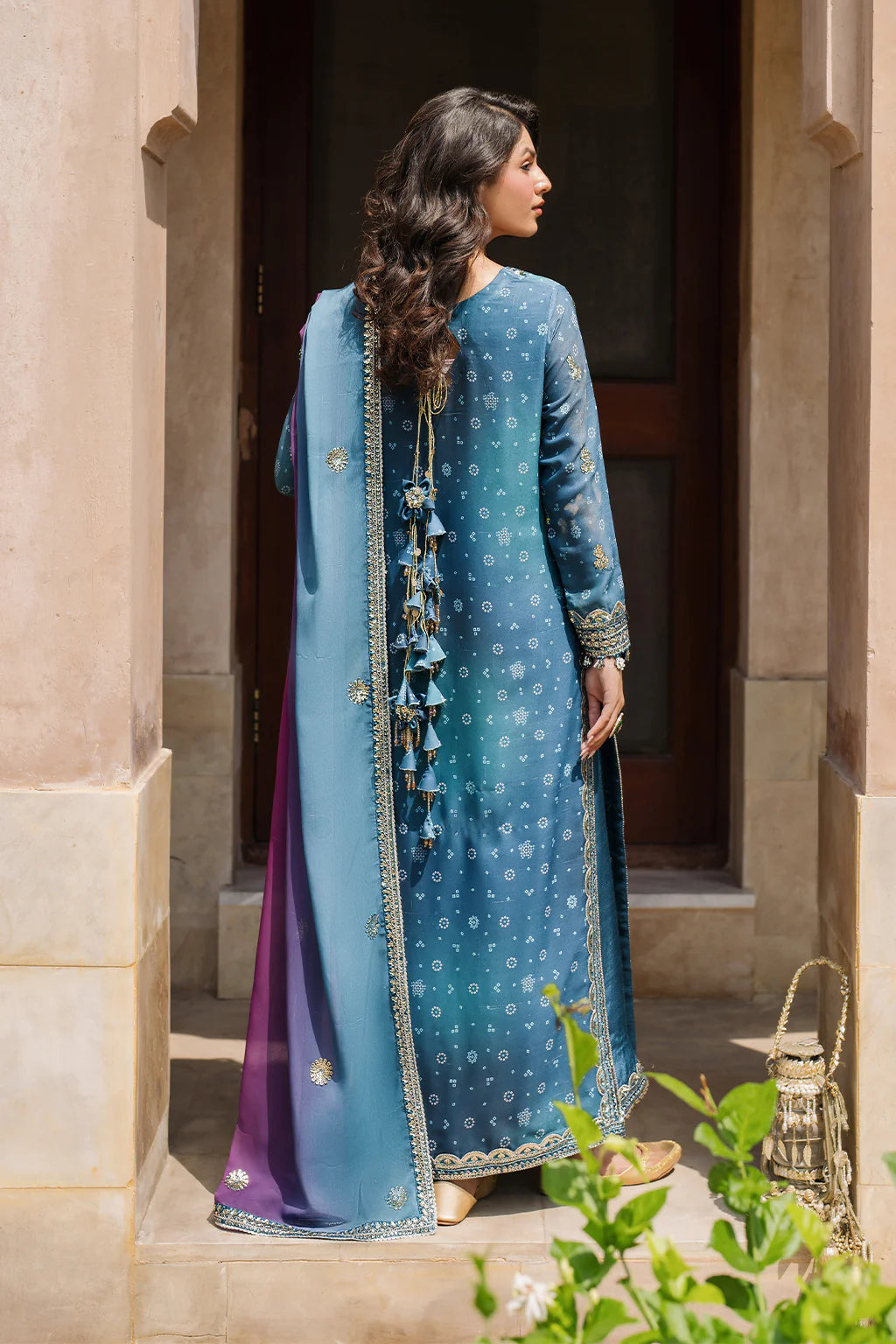 Bandhani Luxury Chiffon '25 | UE-335 | 3PC Embroidered Chiffon Suit