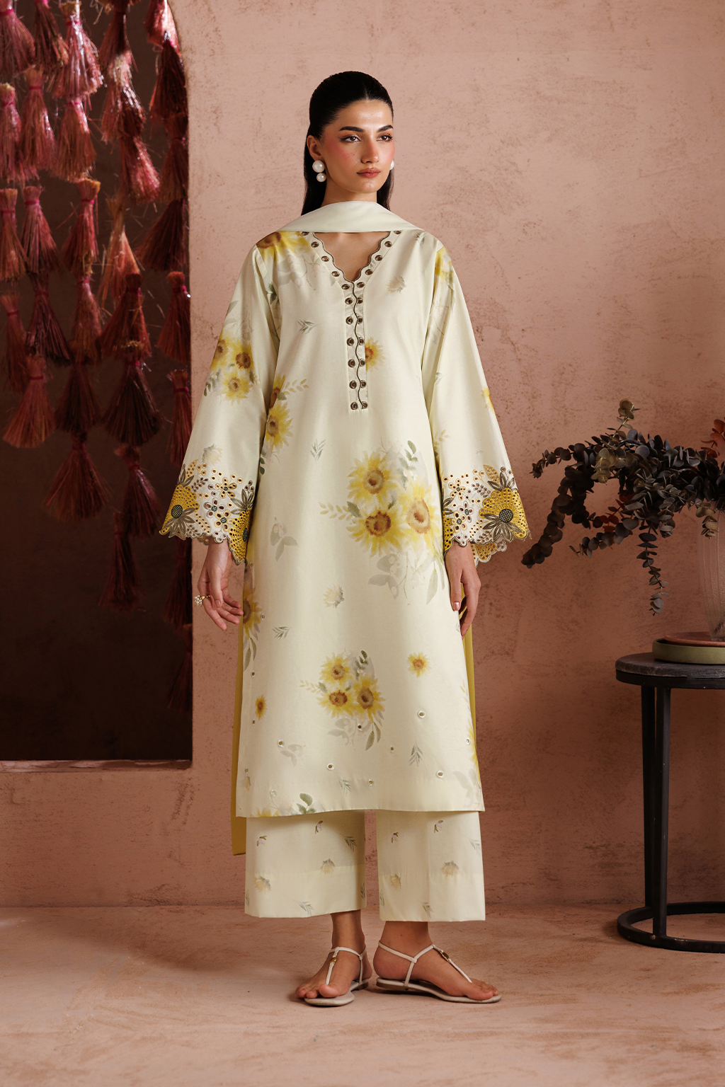 Iznik Sunscape Lawn '26 | UE-711 Embroidered Lawn