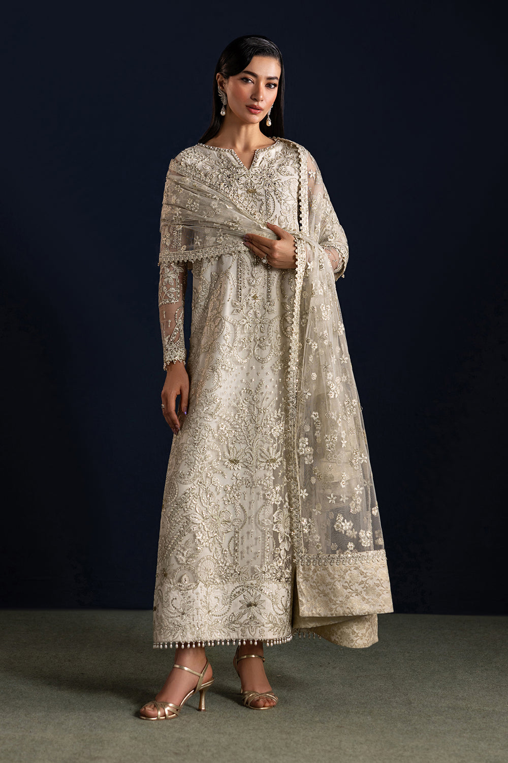 Baroque Online Exclusive |  EMBROIDERED NET UF-4448