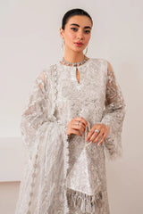 Baroque | UF-703 | Embroidered Net Dress
