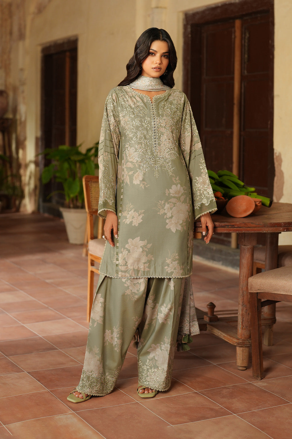 IPF-08 Embroidered Printed Linen