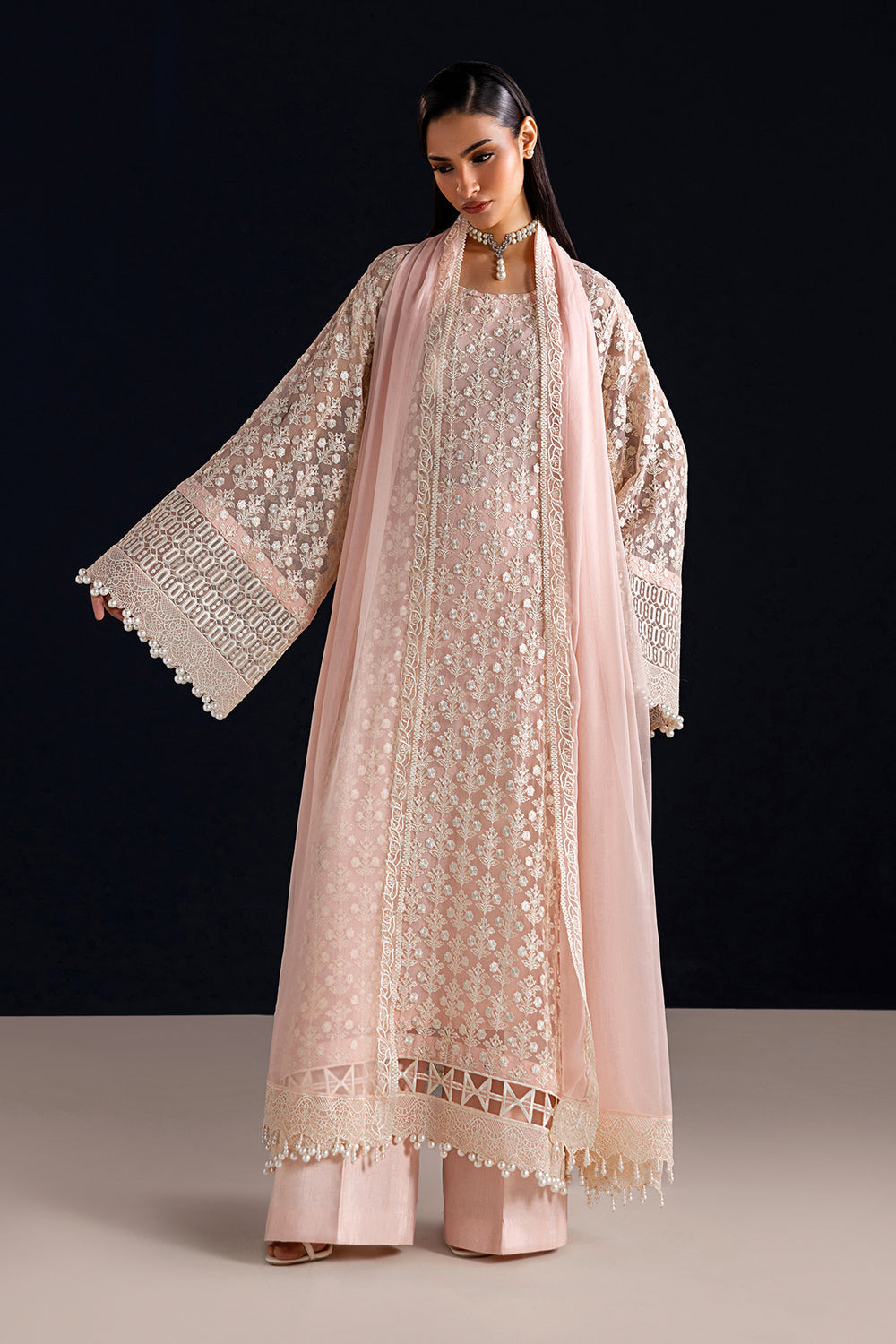 Baroque Formals | EMBROIDERED CHIFFON UF-4533
