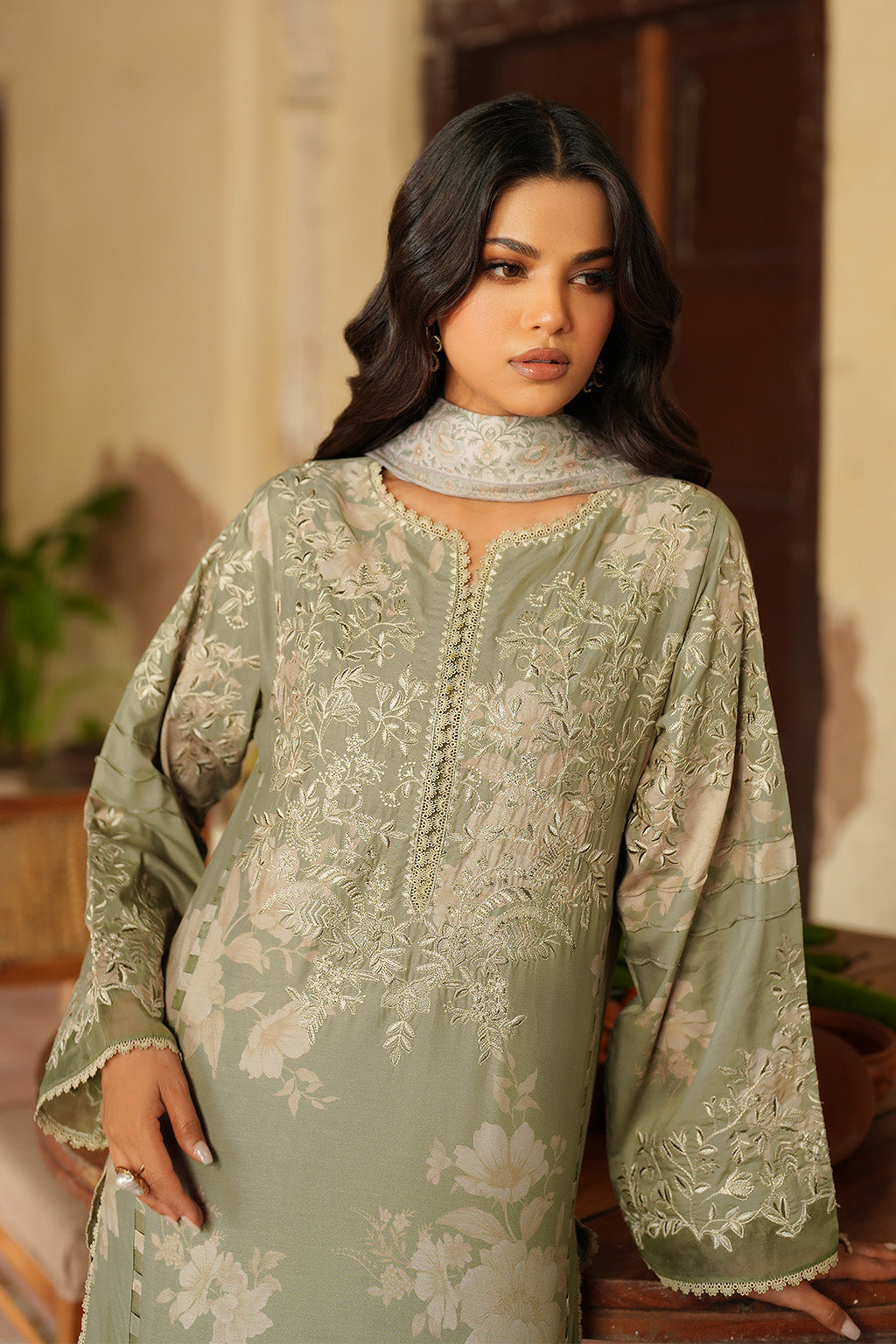 IPF-08 Embroidered Printed Linen